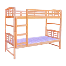 Load image into Gallery viewer, Flat Column Solid Wood Bunk Bed Frame
