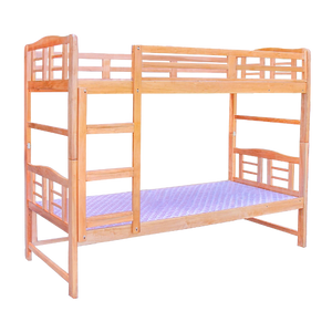 Flat Column Solid Wood Bunk Bed Frame