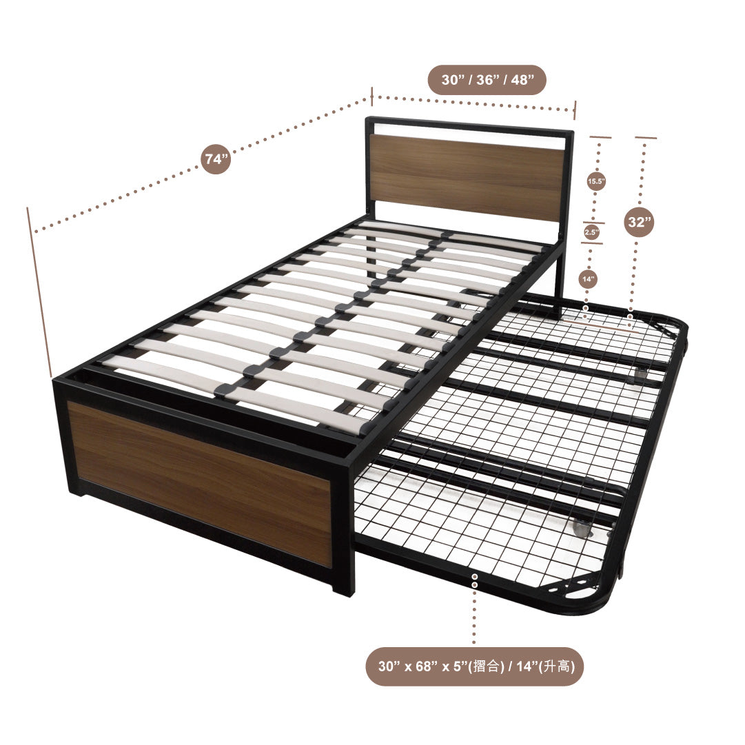 Adjustable Pull Out Bed Frame