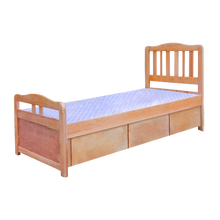 Load image into Gallery viewer, Flat Column Solid Wood Bed Frame (with Storage)
