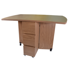 Load image into Gallery viewer, 3-drawer Foldable Table
