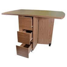 Load image into Gallery viewer, 3-drawer Foldable Table
